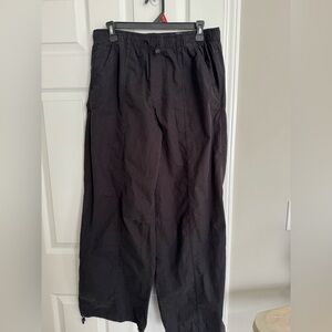 Zara Pants Womens M Black Wide
Leg Drawstring Waist Utility
Lightweight